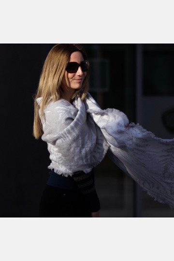 Fern Shawl Silver