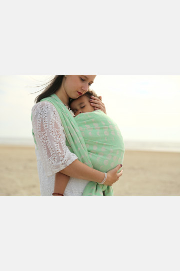 Solnce Moons Hint of Mint | Luxury Woven Wrap