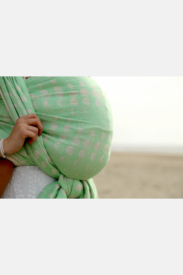 Solnce Moons Hint of Mint | Luxury Woven Wrap