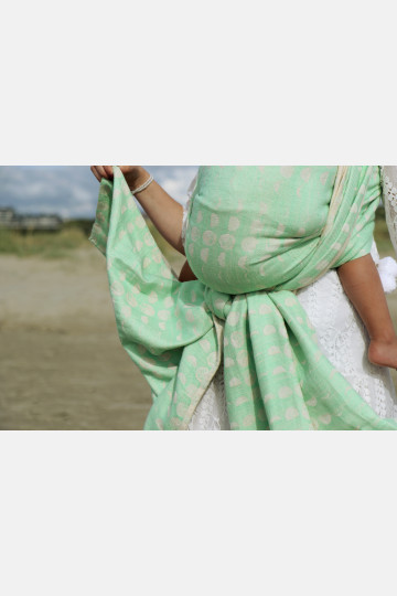 Solnce Moons Hint of Mint | Luxury Woven Wrap