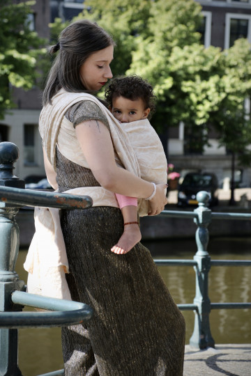 Solnce Genesis Ivory | Luxury Woven Wrap