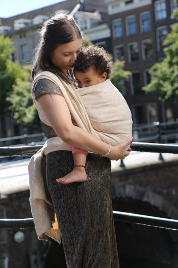 Solnce Genesis Ivory | Luxury Woven Wrap