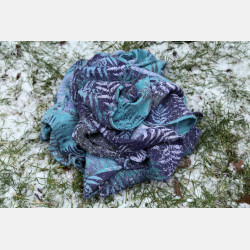 Solnce Fern Purple Starling | Luxury Woven Wrap