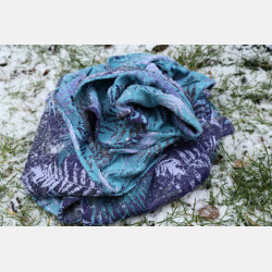 Solnce Fern Purple Starling | Luxury Woven Wrap