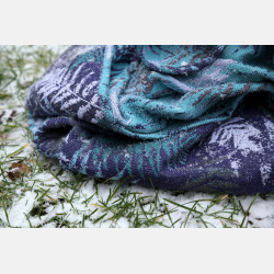 Solnce Fern Purple Starling | Luxury Woven Wrap