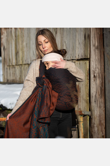 Solnce Genesis Dragonfly in Amber | Luxury Woven Wrap