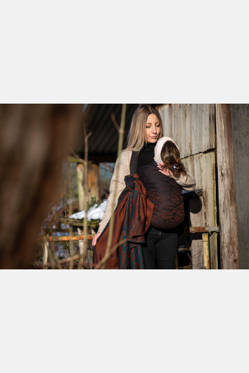 Solnce Genesis Dragonfly in Amber | Luxury Woven Wrap