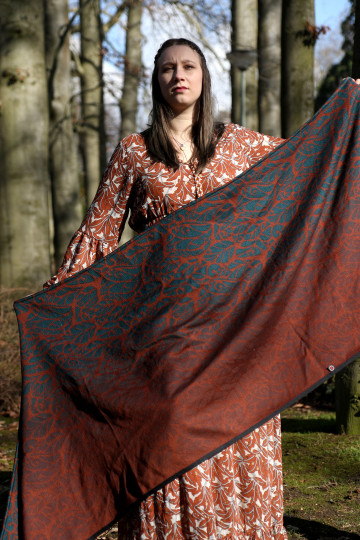 Solnce Genesis Dragonfly in Amber | Luxury Woven Wrap