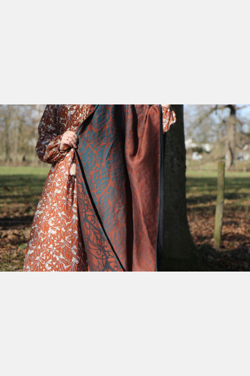 Solnce Genesis Dragonfly in Amber | Luxury Woven Wrap