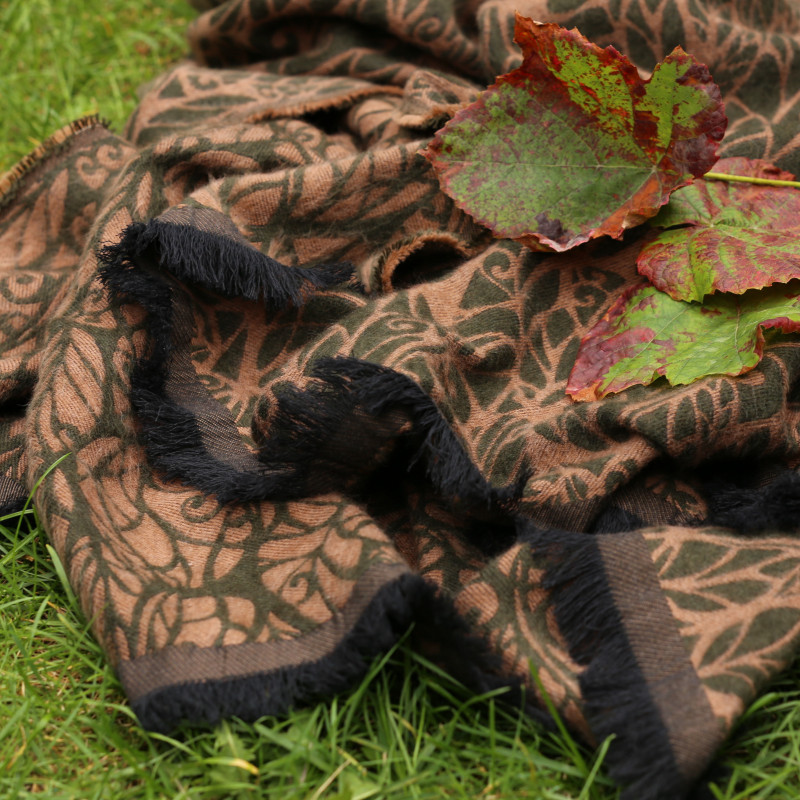 Solnce Genesis Blanket Coffee & Olives | Luxury Woven Wrap