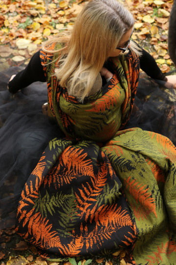 Solnce Fern Heart of Moss | Luxury Woven Wrap