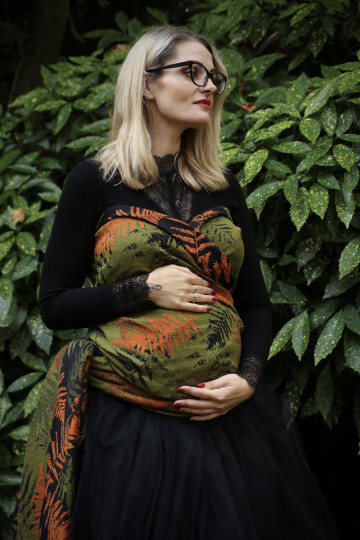 Solnce Fern Heart of Moss | Luxury Woven Wrap