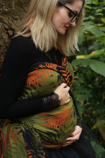 Solnce Fern Heart of Moss | Luxury Woven Wrap