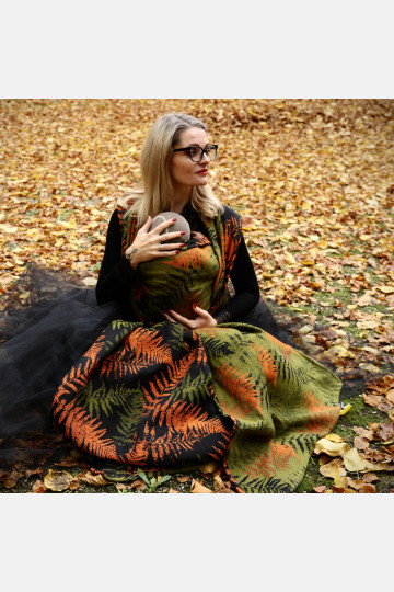 Solnce Fern Heart of Moss | Luxury Woven Wrap
