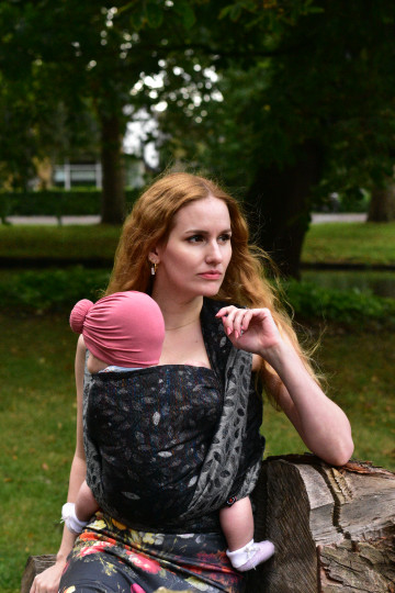 Solnce Eos Black Pearl | Luxury Woven Wrap