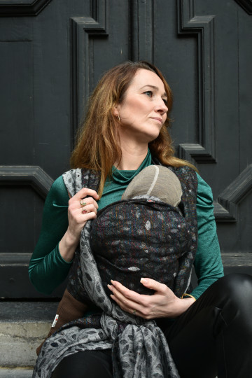 Solnce Eos Black Pearl | Luxury Woven Wrap