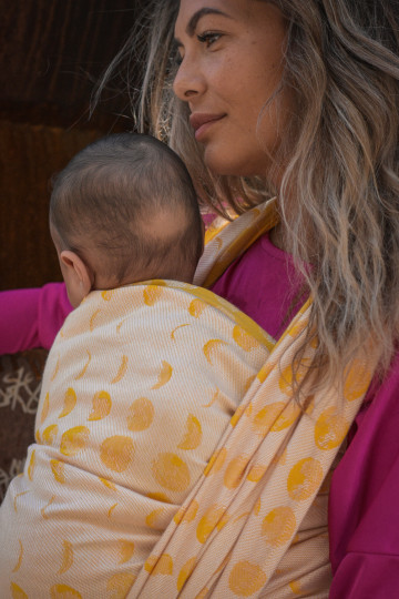 Solnce Moons Lemon Pop | Luxury Woven Wrap
