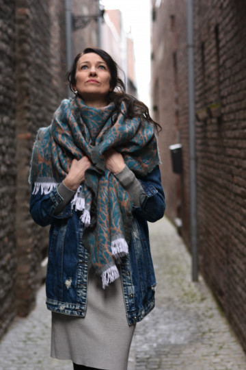 Solnce Genesis Shawl Cold Days Warm Hearts | Luxury Woven Wrap