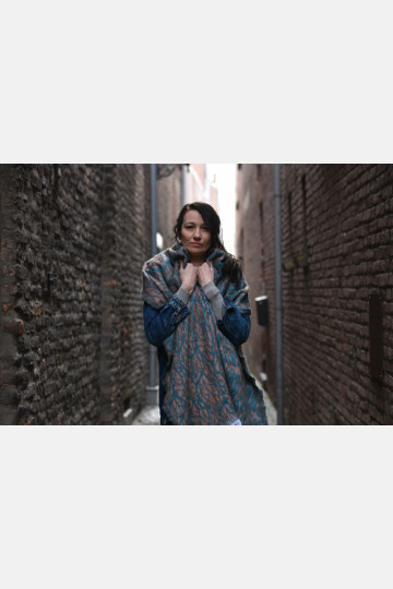 Solnce Genesis Shawl Cold Days Warm Hearts | Luxury Woven Wrap