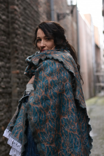 Solnce Genesis Shawl Cold Days Warm Hearts | Luxury Woven Wrap