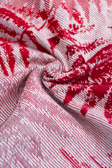 Solnce Fern Romance in Red | Luxury Woven Wrap
