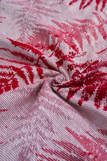 Solnce Fern Romance in Red | Luxury Woven Wrap