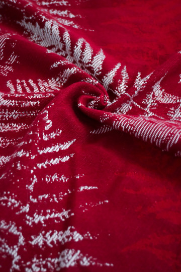 Solnce Fern Romance in Red | Luxury Woven Wrap