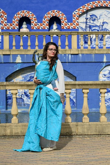 Solnce Genesis Ocean Rain | Luxury Woven Wrap