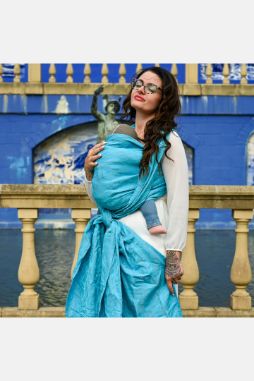 Solnce Genesis Ocean Rain | Luxury Woven Wrap