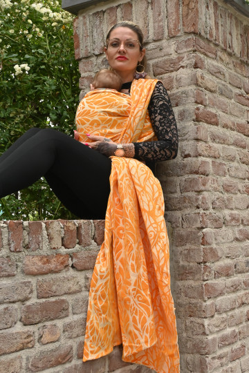 Solnce Genesis Papaya | Luxury Woven Wrap