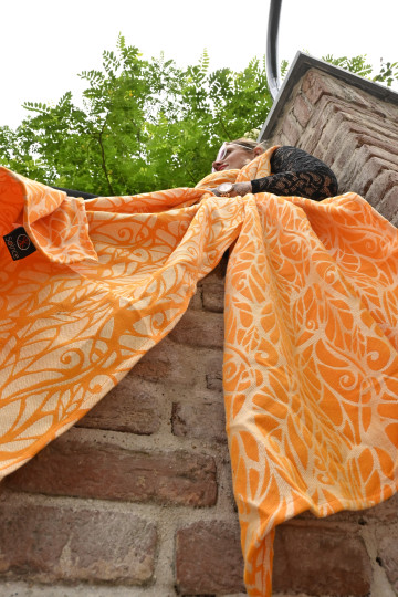 Solnce Genesis Papaya | Luxury Woven Wrap