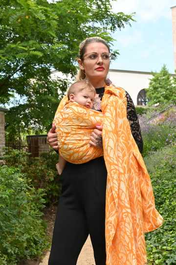Solnce Genesis Papaya | Luxury Woven Wrap