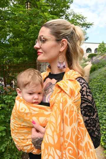 Solnce Genesis Papaya | Luxury Woven Wrap