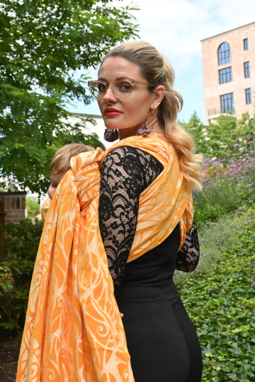 Solnce Genesis Papaya | Luxury Woven Wrap