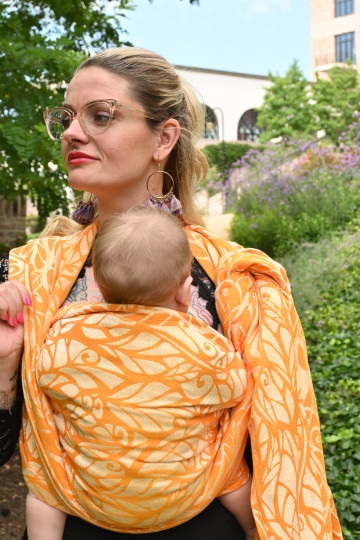 Solnce Genesis Papaya | Luxury Woven Wrap