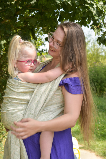 Solnce Genesis Green Tea Glamour | Luxury Woven Wrap