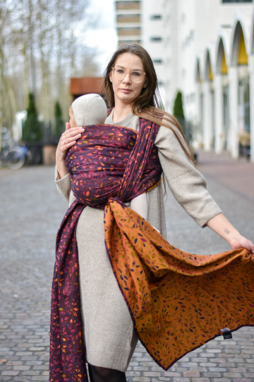 Solnce Eos Fiery Cross | Luxury Woven Wrap