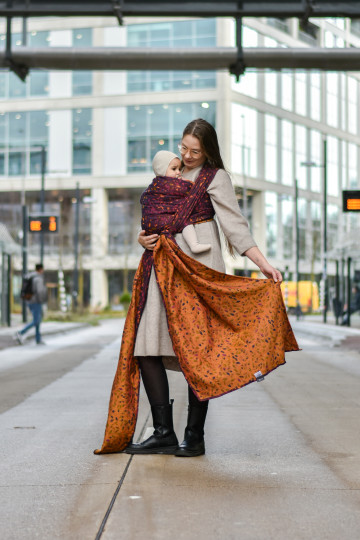 Solnce Eos Fiery Cross | Luxury Woven Wrap