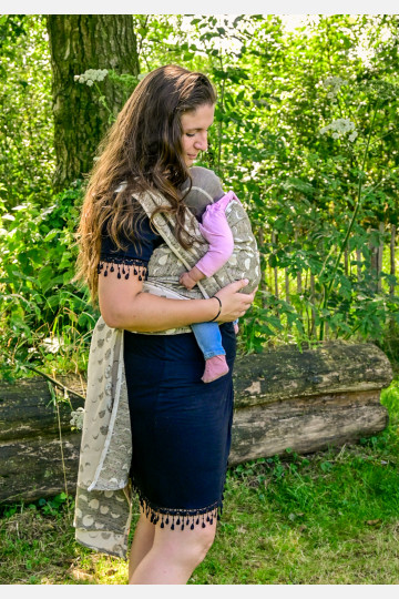 Solnce Moons Mossy Jade | Luxury Woven Wrap