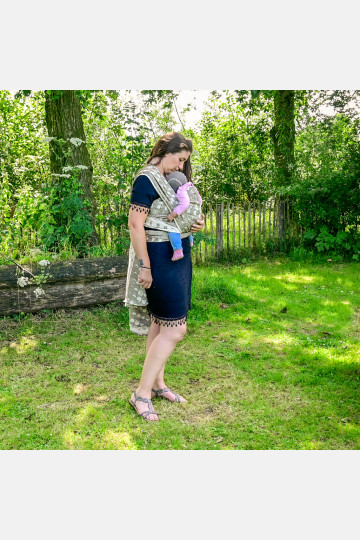 Solnce Moons Mossy Jade | Luxury Woven Wrap