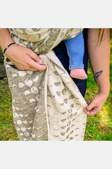 Solnce Moons Mossy Jade | Luxury Woven Wrap