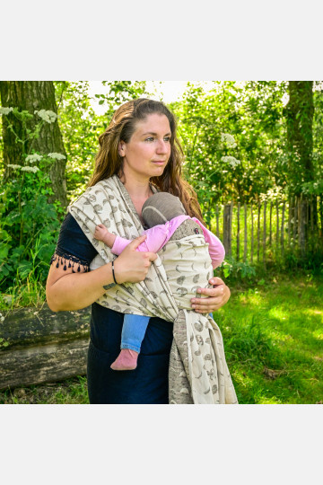 Solnce Moons Mossy Jade | Luxury Woven Wrap