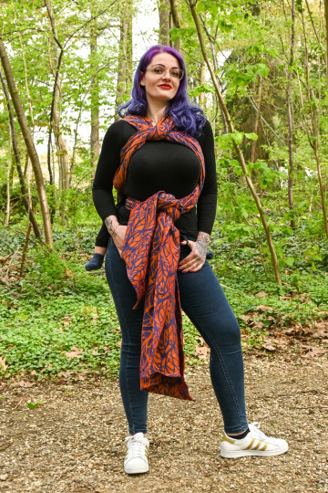 Solnce Genesis Sunset Azure | Luxury Woven Wrap
