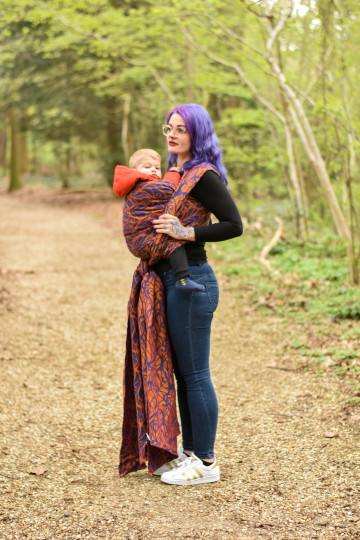 Solnce Genesis Sunset Azure | Luxury Woven Wrap