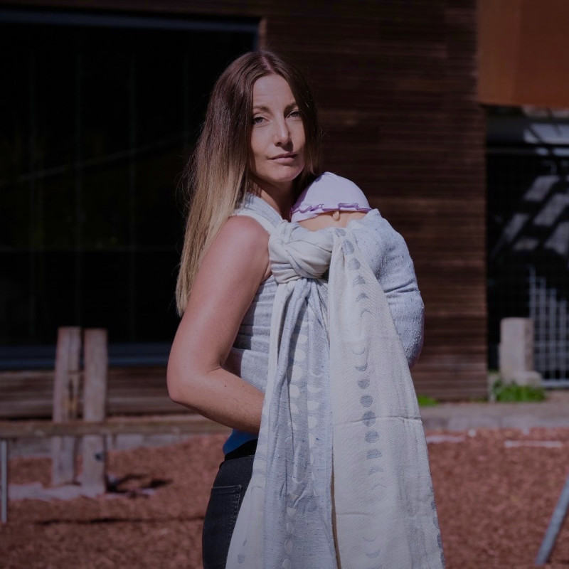 Solnce Phases Clear Skies | Luxury Woven Wrap