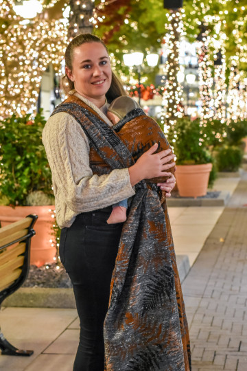 Solnce Fern Silent Blaze | Luxury Woven Wrap