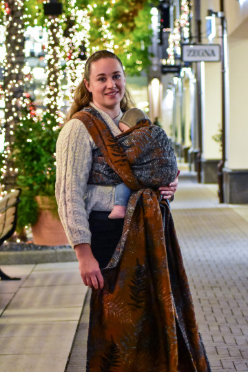 Solnce Fern Silent Blaze | Luxury Woven Wrap