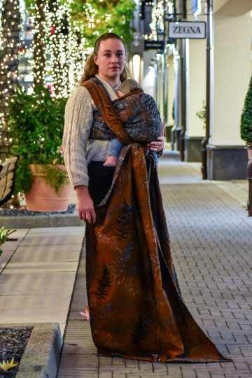 Solnce Fern Silent Blaze | Luxury Woven Wrap