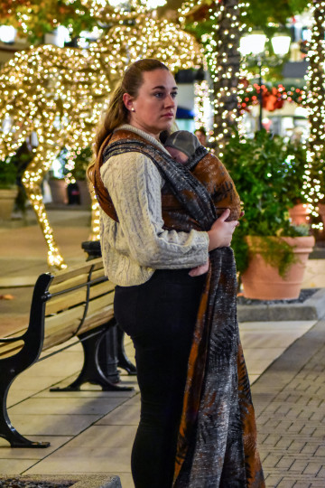 Solnce Fern Silent Blaze | Luxury Woven Wrap