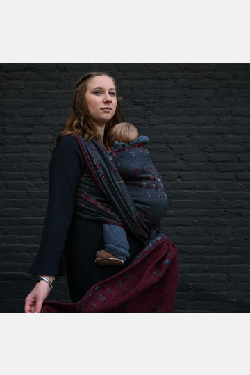 Solnce Moons Upside Down | Luxury Woven Wrap